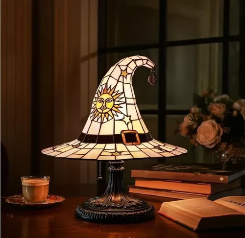 💥Hot sale discount price！Witch hat lamp decoration ornaments USB socket led light ornaments creative
