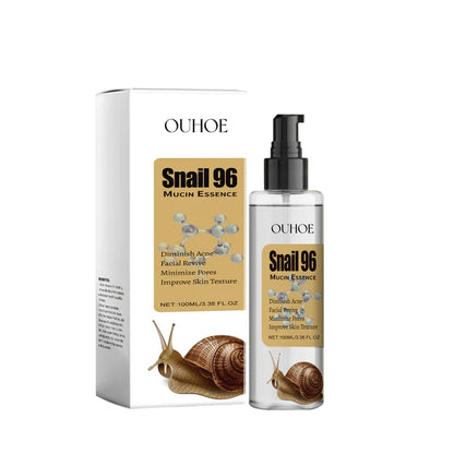 OUHOE Snail 96 Mucin Essence- Snail Skin Revitalizing - Reduces Acne, Revitalizes Skin