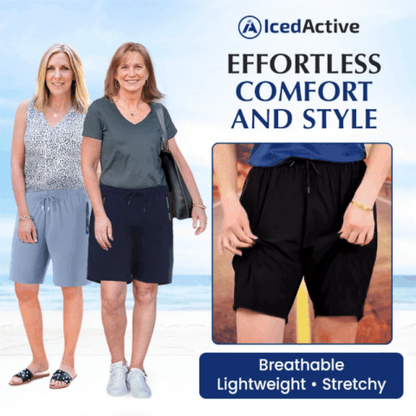 IcedActive – Women’s Ice Silk Quick Drying Stretch Shorts