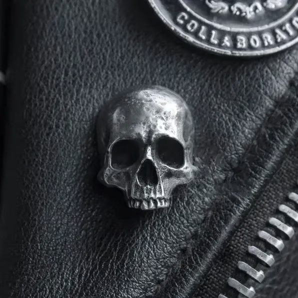 💀100% Handmade - 🔥Vintage Gothic Skull Brooch