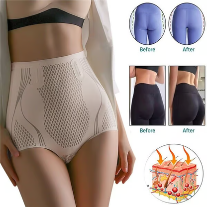Ice Silk Ion Fibre Repair Shaping Shorts, Tummy Control Underpants