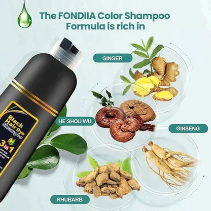 🔥The 100% Black Instant 3-in-1 Hair Dye Shampoo