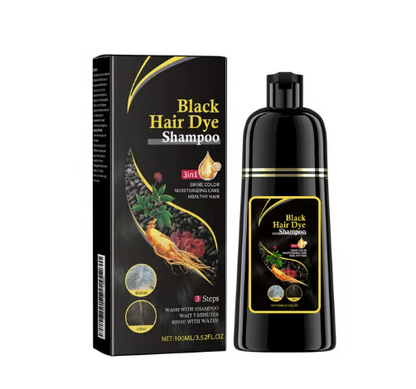 🔥The 100% Black Instant 3-in-1 Hair Dye Shampoo