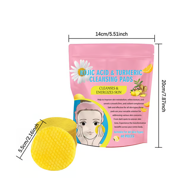 💥Clearance Sale 49% OFF Today💥 Turmeric Kojic Acid Cleansing Pads