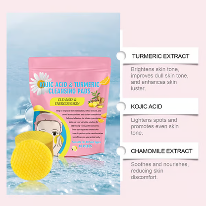 💥Clearance Sale 49% OFF Today💥 Turmeric Kojic Acid Cleansing Pads