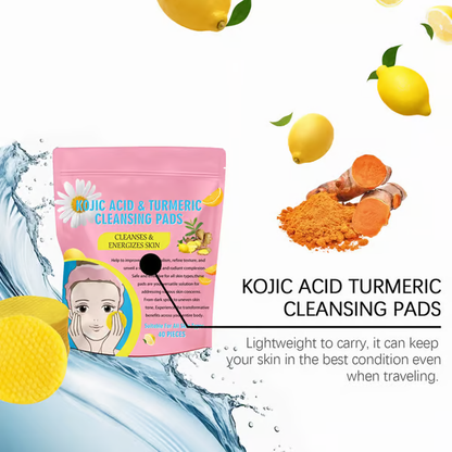 💥Clearance Sale 49% OFF Today💥 Turmeric Kojic Acid Cleansing Pads