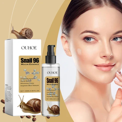 OUHOE Snail 96 Mucin Essence- Snail Skin Revitalizing - Reduces Acne, Revitalizes Skin