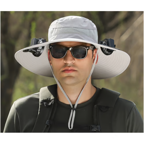 The perfect gift for dad 🎁❤2025 new ultra-light solar fan sun hat!
