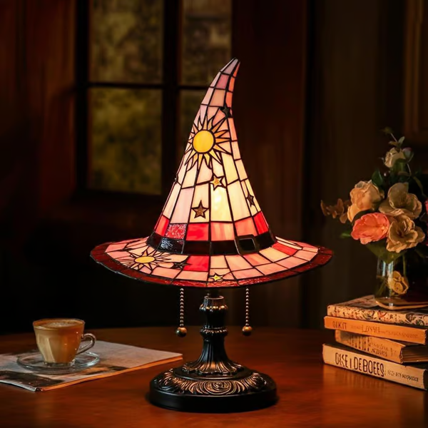 💥Hot sale discount price！Witch hat lamp decoration ornaments USB socket led light ornaments creative