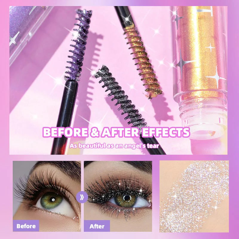 🔥💎BUY 1 GET 1 FREE🌟 Waterproof Diamond Glitter Mascara - Long-lasting Curl, Sparkling Shine, Create Captivating Eyes!