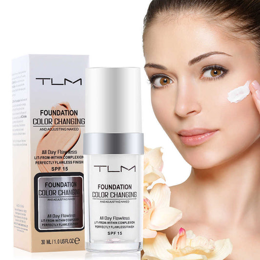 TLM Color Changing Liquid Foundation - Perfect Concealer, Long-lasting, BB Cream Primer Conceale
