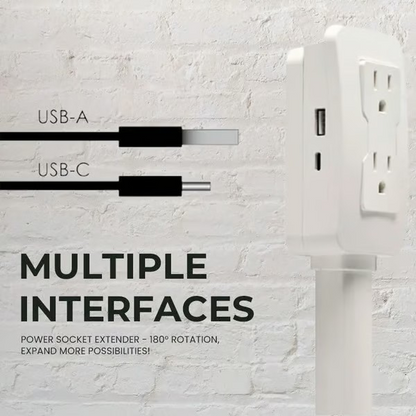 🔥2025 New Arrival - 49% OFF🔥Retractable and rotatable Electrical Outlet Extender
